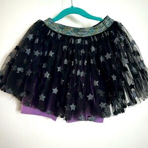 COTTON ON  - Black & Silver Glitter Barbie Tulle Skirt